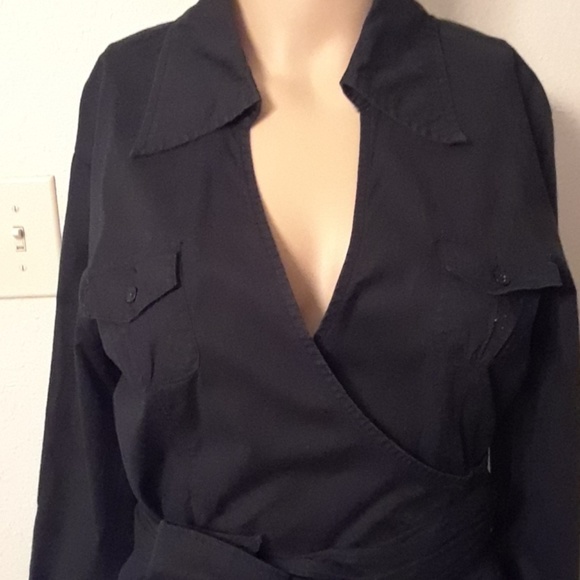 Forever 3/4 length sleeves Wrap around Dress - Picture 3 of 6